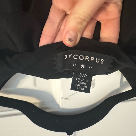 NWOT By Corpus Black Scalloped Sleeveless Mini dress with open back - size Small - Picture 10 of 11